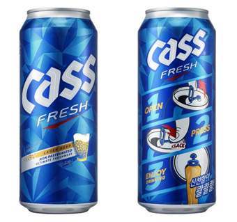 오비맥주가 글로벌 본사인 AB인베브가 보유한 특허기술 ‘프레시 탭’을 카스 후레쉬 500㎖ 캔 제품에도 적용, 음용감을 높였다.