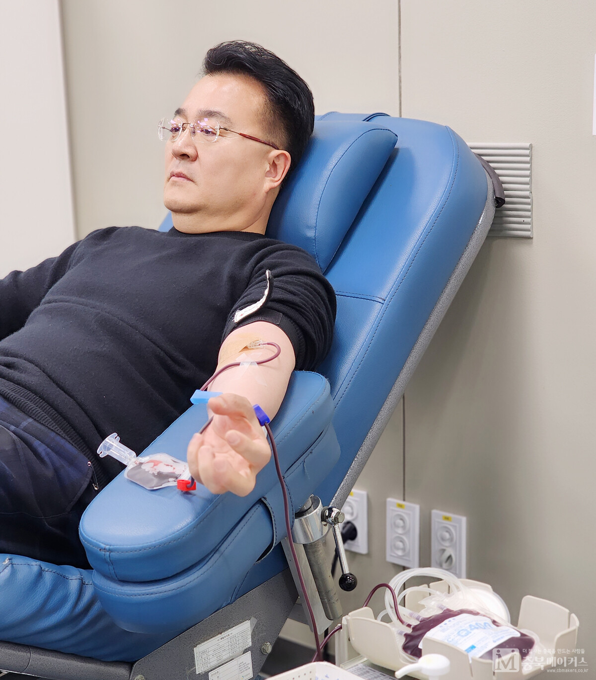 서승우(사진) 국민의힘 청주 청원예비후보가 19일 청주성안길 헌혈의집을 찾아 헌혈했다.